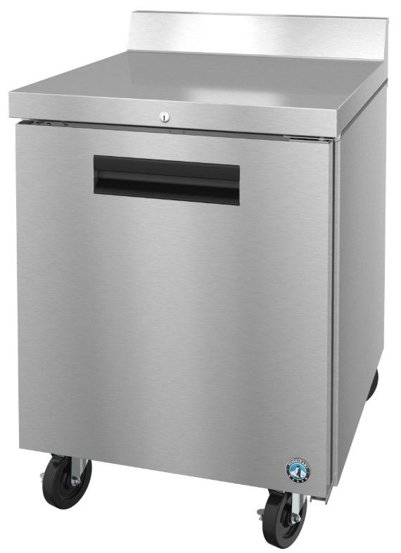 Hoshizaki Steelheart® 27" 7 Cu. Ft. Stainless Steel Single Section Worktop Refrigerator-2