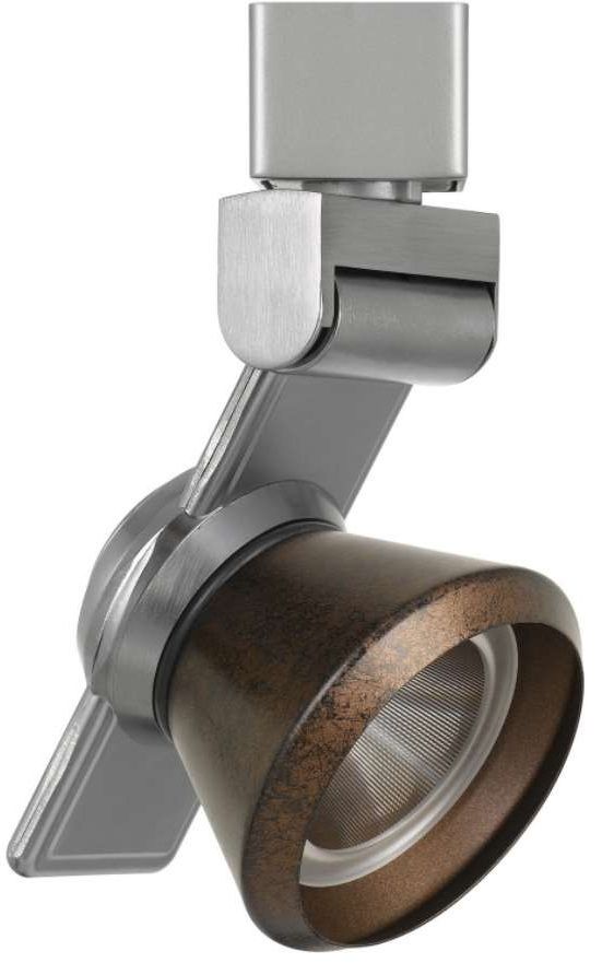 Cal® Lighting & Accessories Bronze/Brushed Steel Track Light-0