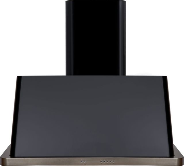 Ilve® Majestic II Series 30" Gloss Black Wall Mount Convertible Hood-0