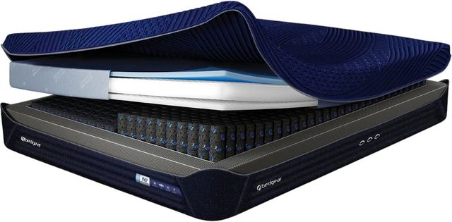 BEDGEAR® M3 Night Ice Performance® 12" Hybrid Medium Firm Tight Top Split Head Queen Mattress in a Box-1
