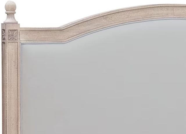 Bassett® Furniture Charlotte Washed Elm Queen Upholstered Bed with Low Footboard-1