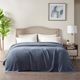 Olliix by INK+IVY Bree Knit Indigo King Blanket-3