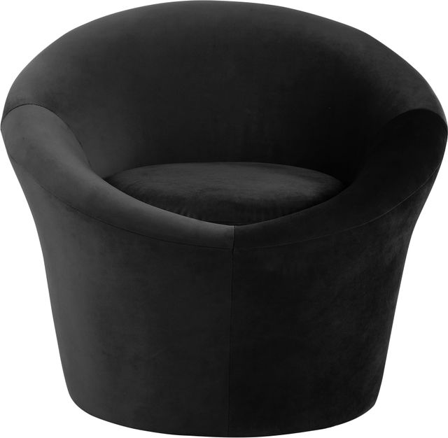 Meridian Furniture Tristan Black Velvet Upholstered Accent Chair-1