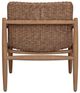 Uttermost® Sumba Golden Flax Wicker/Wood Indoor-Outdoor Dining Arm Chair-5