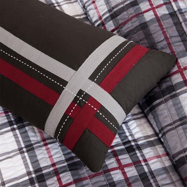 Olliix by Mi Zone Harley Black Full/Queen Reversible Coverlet Set-3