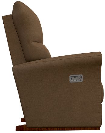 La-Z-Boy® Rowan Nutmeg Power Rocking Recliner with Headrest-2