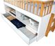Furniture of America® Mcpherson Light Oak/White Twin Bookcase Bed with Trundle-1