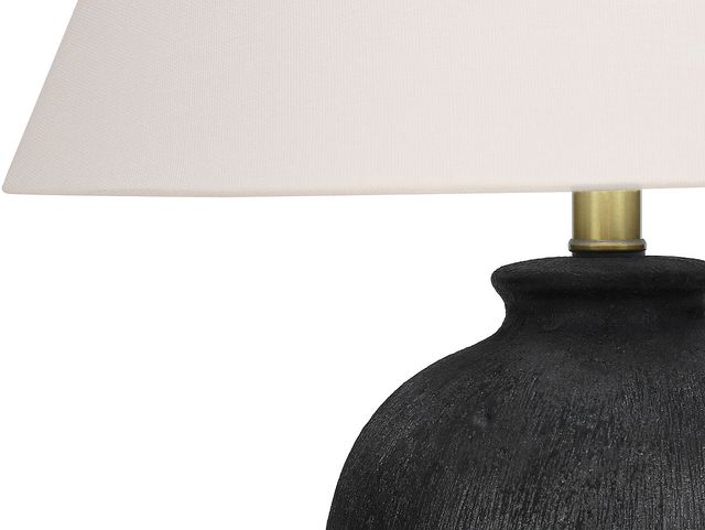 Monarch Specialties Inc. 24"H Black Ceramic Table Lamp-2