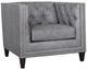 Smith Brothers Customizable 243 Leather Stationary Chair-0