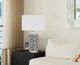 Cal® Lighting & Accessories Exeter 2-Piece Black/Pearl Table Lamp Set-2