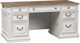Liberty Furniture Magnolia Manor 5-Piece Antique White/Weathered Bark Desk Set-4
