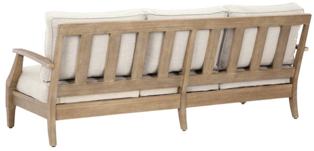 Signature Design by Ashley® Carter Hall Beige Fabric/Wooden Outdoor Sofa-3