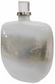 A & B Home Clear/Silver Lidded Bottle-0
