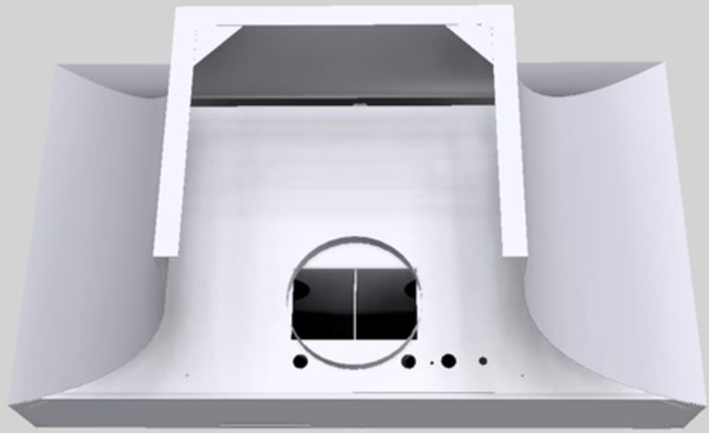 Vent-A-Hood® Designer Series 42" White Wall Mounted Range Hood-3