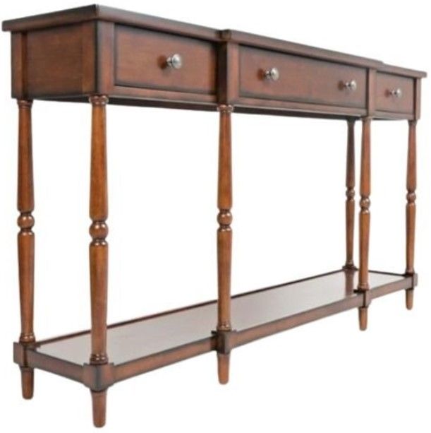 Jofran Inc. Stately Home Antique Mahogany Console Table-0