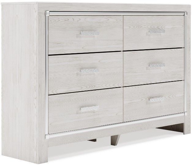 Signature Design by Ashley® Altyra 4-Piece White King Panel Bed Set-2