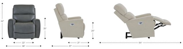 La-Z-Boy® Apollo Fossil Power Wall Recliner with Headrest and Lumbar-3
