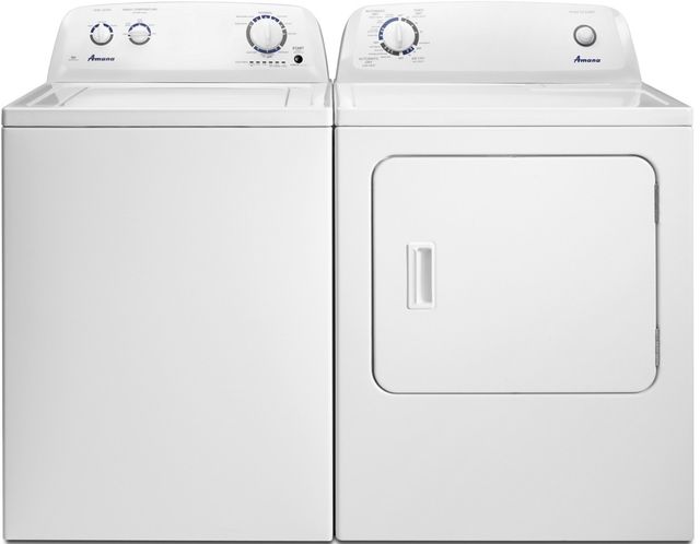 Amana® 6.5 Cu. Ft. White Front Load Gas Dryer-8