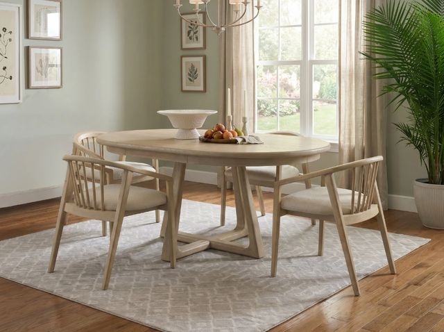 Riverside Furniture Carmella Pebble Oak Round Dining Table-1