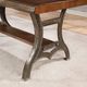 Furniture of America® Leann Brown Cherry/Dark Gray Bench-2