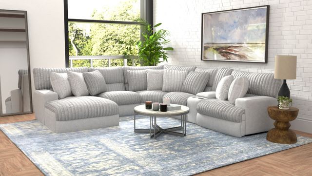 Catnapper® Abraxas 6-Piece Moonstruck U-Shape Power Reclining Sectional and Chaise-6