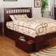 Furniture of America® Carus/Omnus Cherry 4-Piece Twin Platform Bedroom Collection-1