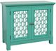 Jofran Inc. Isabella Aqua 38" Mirrored Accent Cabinet-0