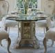 Michael Amini® Platine De Royale Champagne Round Dining Table-1