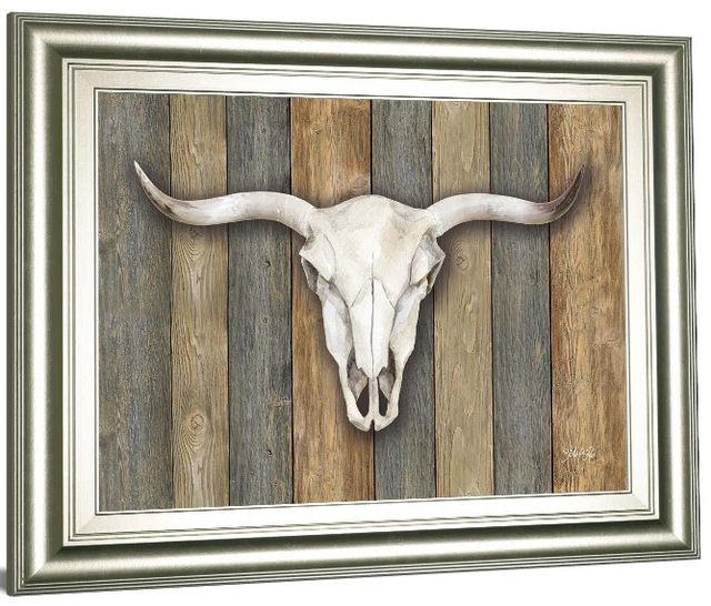 Classy Art Cow Skull Il By Marla Rae Wall Art-0