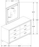 Coaster® Melody Pacific Blue 6-Drawer Upholstered Dresser and Mirror-4