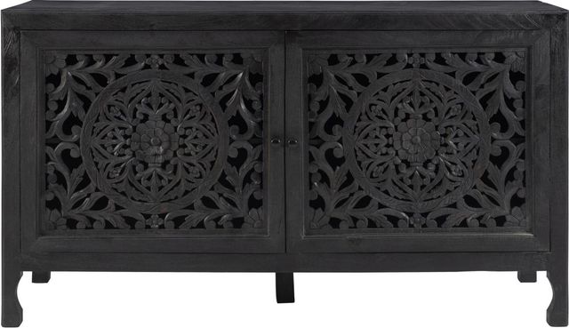 Powell® Haven Black Cabinet-1