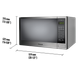 Panasonic® Genius® 1.3 Cu. Ft. Stainless Steel Countertop Microwave-2