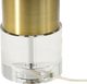 A & B Home Brass/Clear Lamp-4
