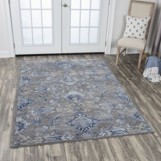Rizzy Home Gossamer Gray 2'6" x 10' Runner Rug-2