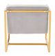 Zuo® Alt Gray and Gold Arm Chair-3