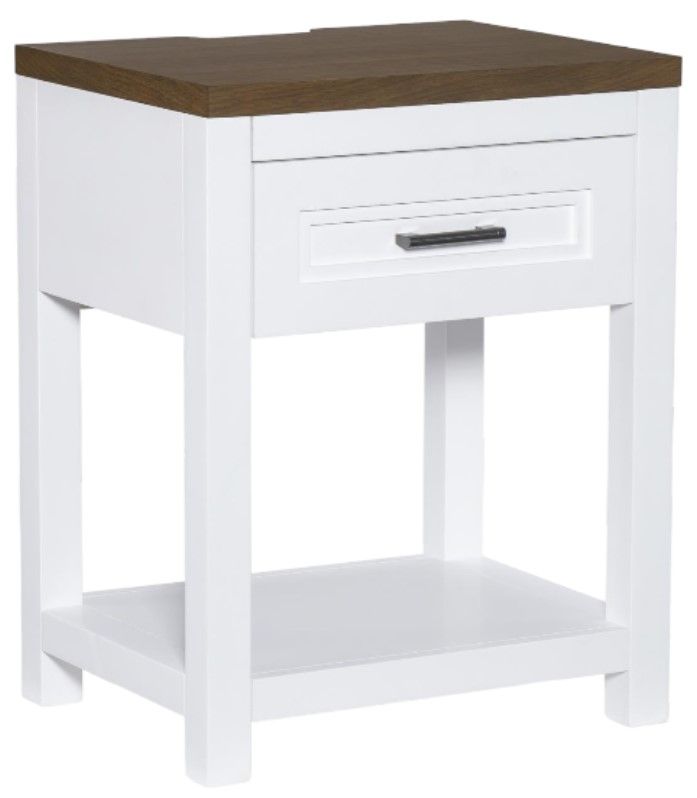 Legacy Classic Beckett Dark Oak/Natural White Open Nightstand