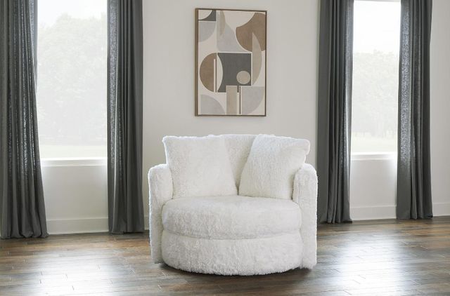 Albany Industries Yakety Yak Natural Fur Swivel Pod-2