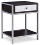 Century® Aria Brownstone/Polished Nickel Nightstand-0