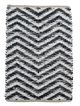 A & B Home Black/White Denim Rug with Shuttle Weave Durrie-0