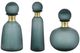 A & B Home 3-Piece Gold/Gray Glass Vase Set-0