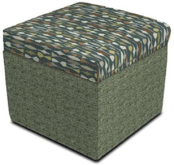 Creek Side Customs Customizable Parson Storage Ottoman with Nailhead Trim-1