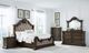 Signature Design by Ashley® Maylee 4-Piece Dark Brown Queen Upholstered Bed Set-5