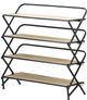 A & B Home Black/Natural Shelf-0