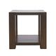 Jofran Inc. Brownstone Chocolate Square End Table-2