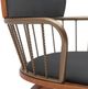 Armen Living Willow Black/Walnut Swivel Counter Stool-3