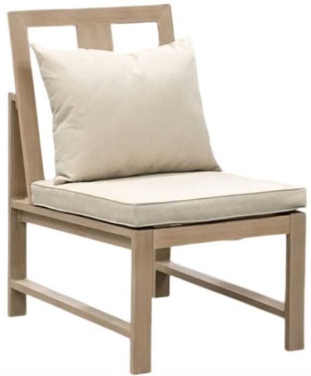 Furniture of America® Bordeaux 2-Piece Beige/Natural Aluminum/Fabric Outdoor Dining Chair Set-0