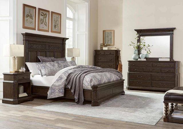 aspenhome® Foxhill Truffle Queen Bed-1