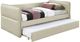 Bernards Trina Tan Upholstered Twin Trundle Bed-0