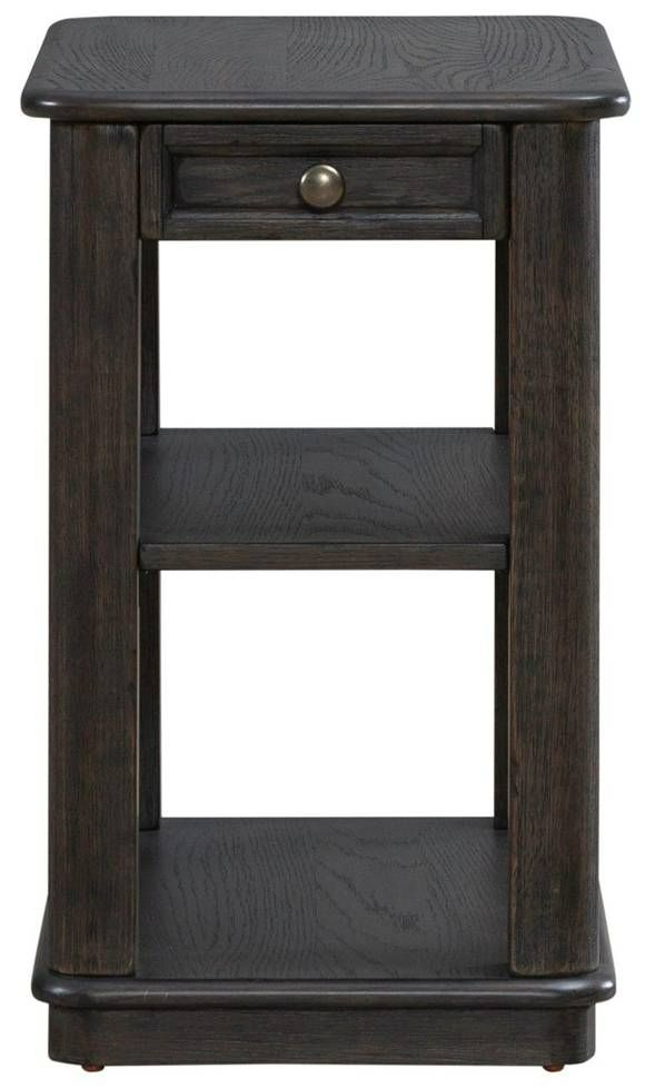 Liberty Furniture Wallace Aged Oak Chairside Table-2
