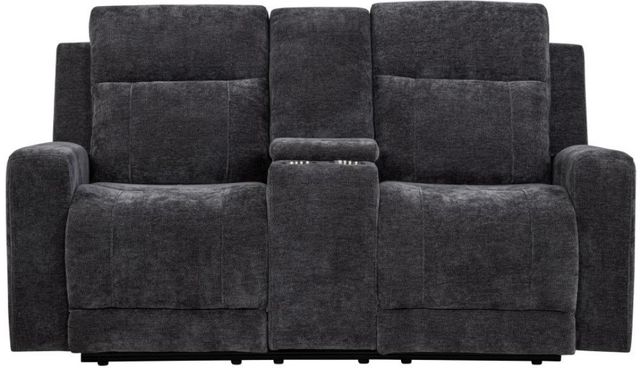 Coaster® Kennett Dark Gray Power Reclining Loveseat-2
